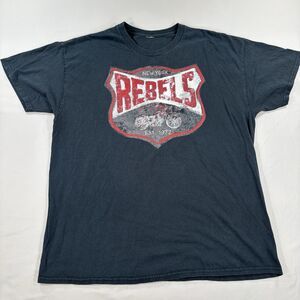 New York Rebels Motorcycle Est. 1972 Graphic T-Shirt Size L